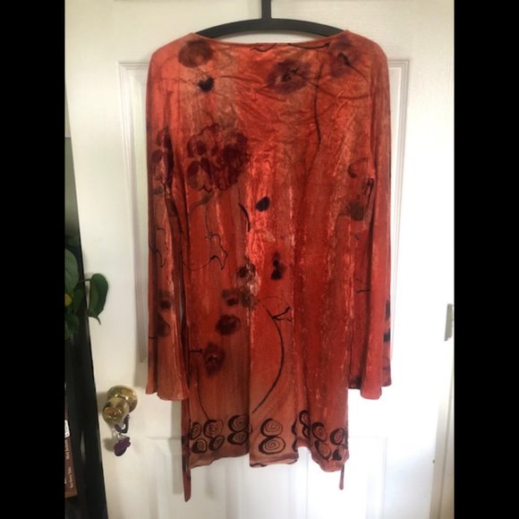 Trend Les Copains vintage designer velvet tunic - Picture 2 of 6